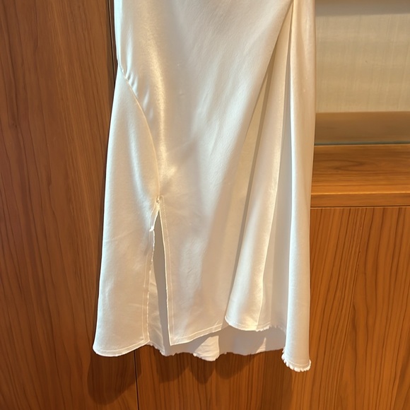 ARE YOU AM I Ninfa Silk White Mini Dress - Picture 7 of 10